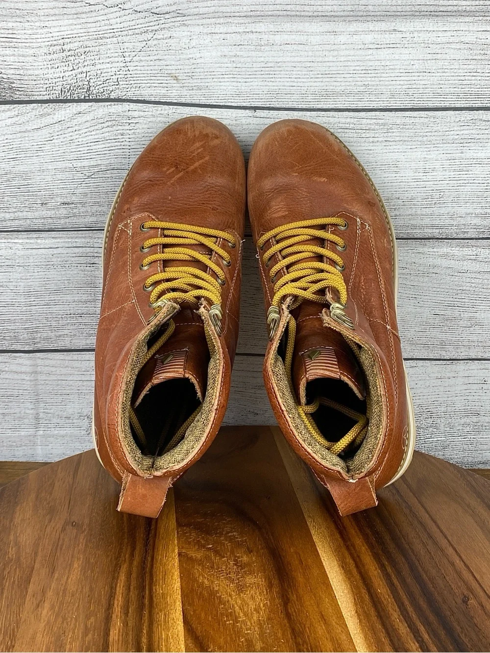 Volcom Smithington Rust Brown Lace Up Boots Men’s Shoe Size 11